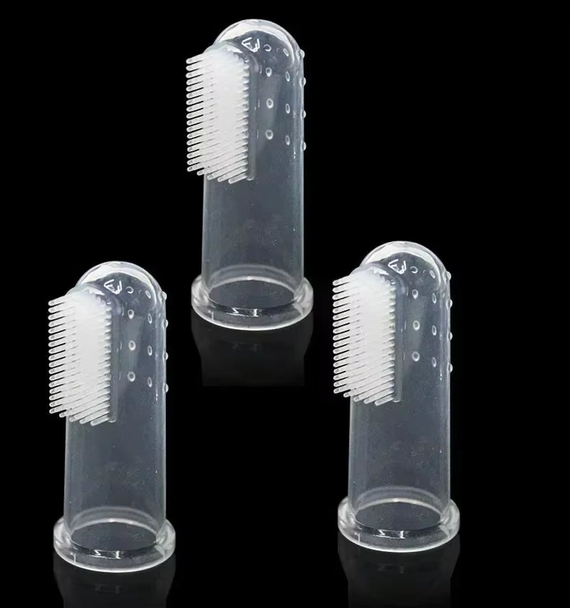 Premium Soft Pet Finger Toothbrush for Dogs - Effective Dental Care Tool for Bad Breath and Tartar Removal