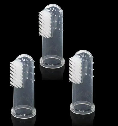 Premium Soft Pet Finger Toothbrush for Dogs - Effective Dental Care Tool for Bad Breath and Tartar Removal