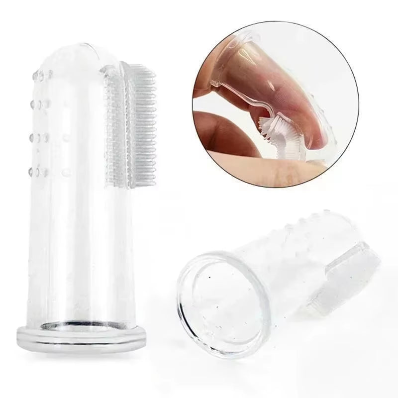 Premium Soft Pet Finger Toothbrush for Dogs - Effective Dental Care Tool for Bad Breath and Tartar Removal