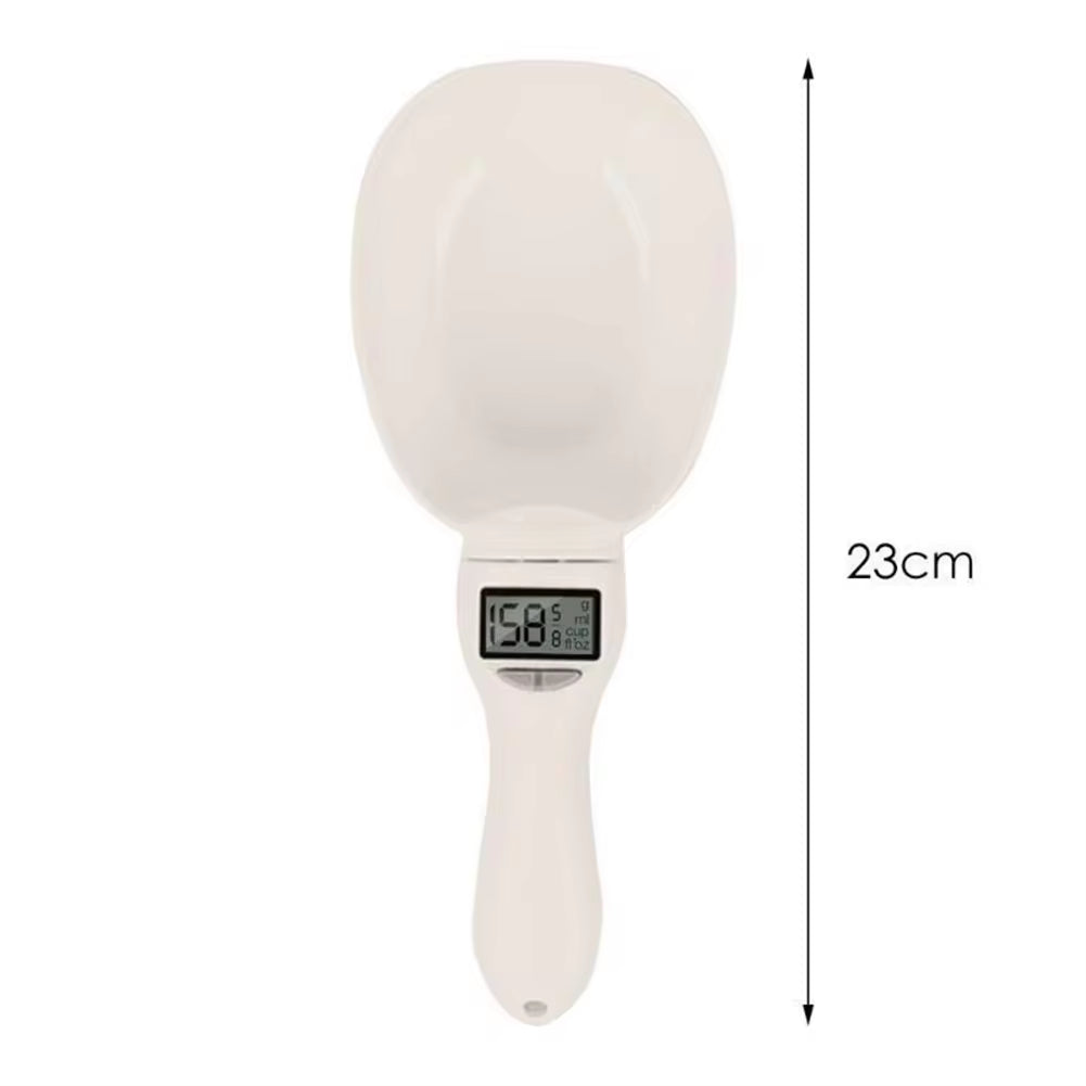 Digital Pet Food Scale with Electronic Measuring Spoon for Accurate Weight and Volume Measurement for Dogs and Cats