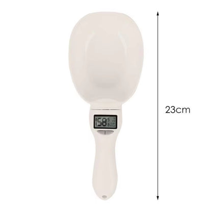 Digital Pet Food Scale with Electronic Measuring Spoon for Accurate Weight and Volume Measurement for Dogs and Cats