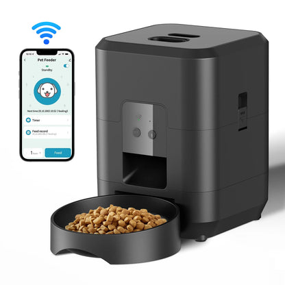 Automatic Smart Pet Feeder for Cats and Dogs with Timed Dispensing and Slow Feeding Function