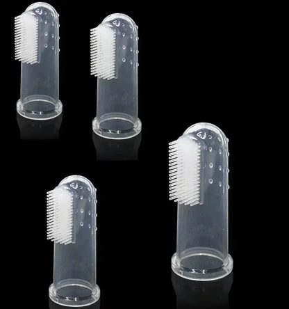 Premium Soft Pet Finger Toothbrush for Dogs - Effective Dental Care Tool for Bad Breath and Tartar Removal