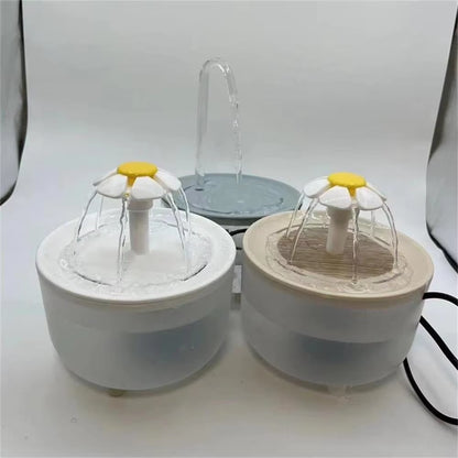 Automatic Pet Water Fountain with USB Electric Filter, 1200ml Silent Cat Drinking Bowl and Recirculating Water Dispenser