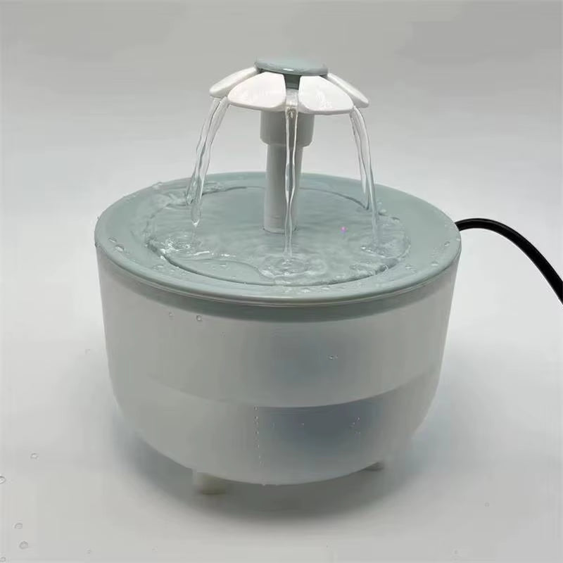 Automatic Pet Water Fountain with USB Electric Filter, 1200ml Silent Cat Drinking Bowl and Recirculating Water Dispenser