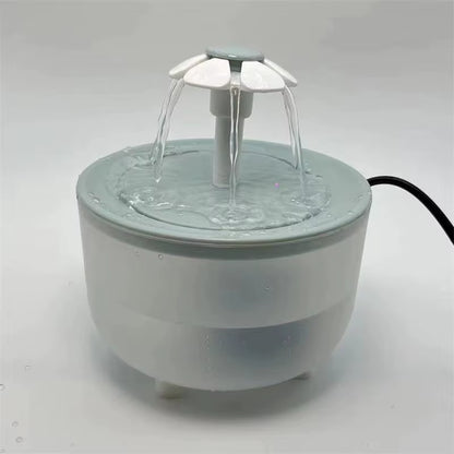 Automatic Pet Water Fountain with USB Electric Filter, 1200ml Silent Cat Drinking Bowl and Recirculating Water Dispenser
