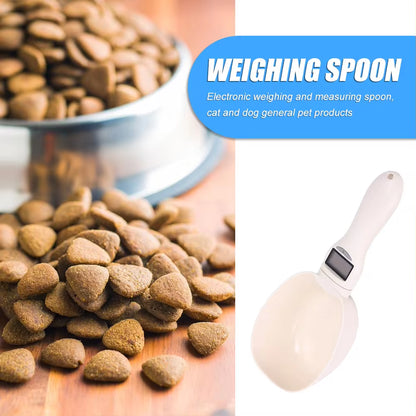 Digital Pet Food Scale with Electronic Measuring Spoon for Accurate Weight and Volume Measurement for Dogs and Cats