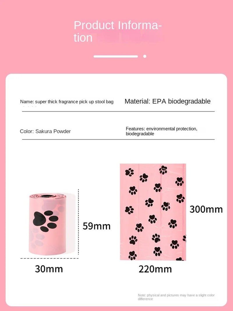 EPI Intensification Biodegradable Dog Waste Bags with Dispenser - Eco-Friendly Pet Cleaning Supplies