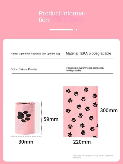 EPI Intensification Biodegradable Dog Waste Bags with Dispenser - Eco-Friendly Pet Cleaning Supplies