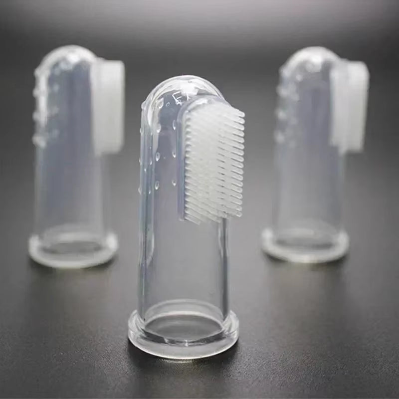 Premium Soft Pet Finger Toothbrush for Dogs - Effective Dental Care Tool for Bad Breath and Tartar Removal