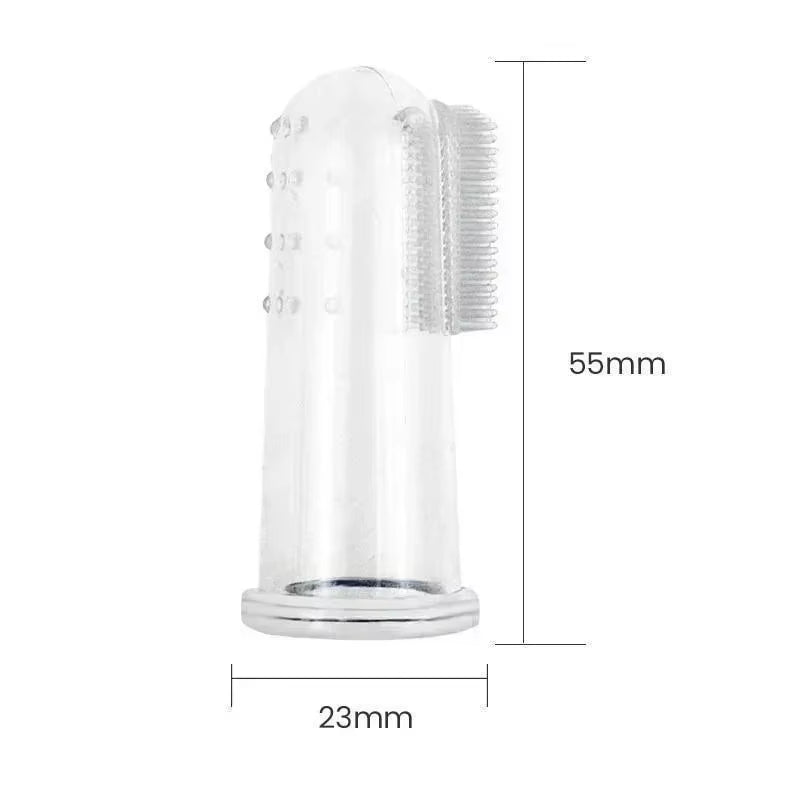 Premium Soft Pet Finger Toothbrush for Dogs - Effective Dental Care Tool for Bad Breath and Tartar Removal