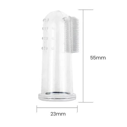 Premium Soft Pet Finger Toothbrush for Dogs - Effective Dental Care Tool for Bad Breath and Tartar Removal