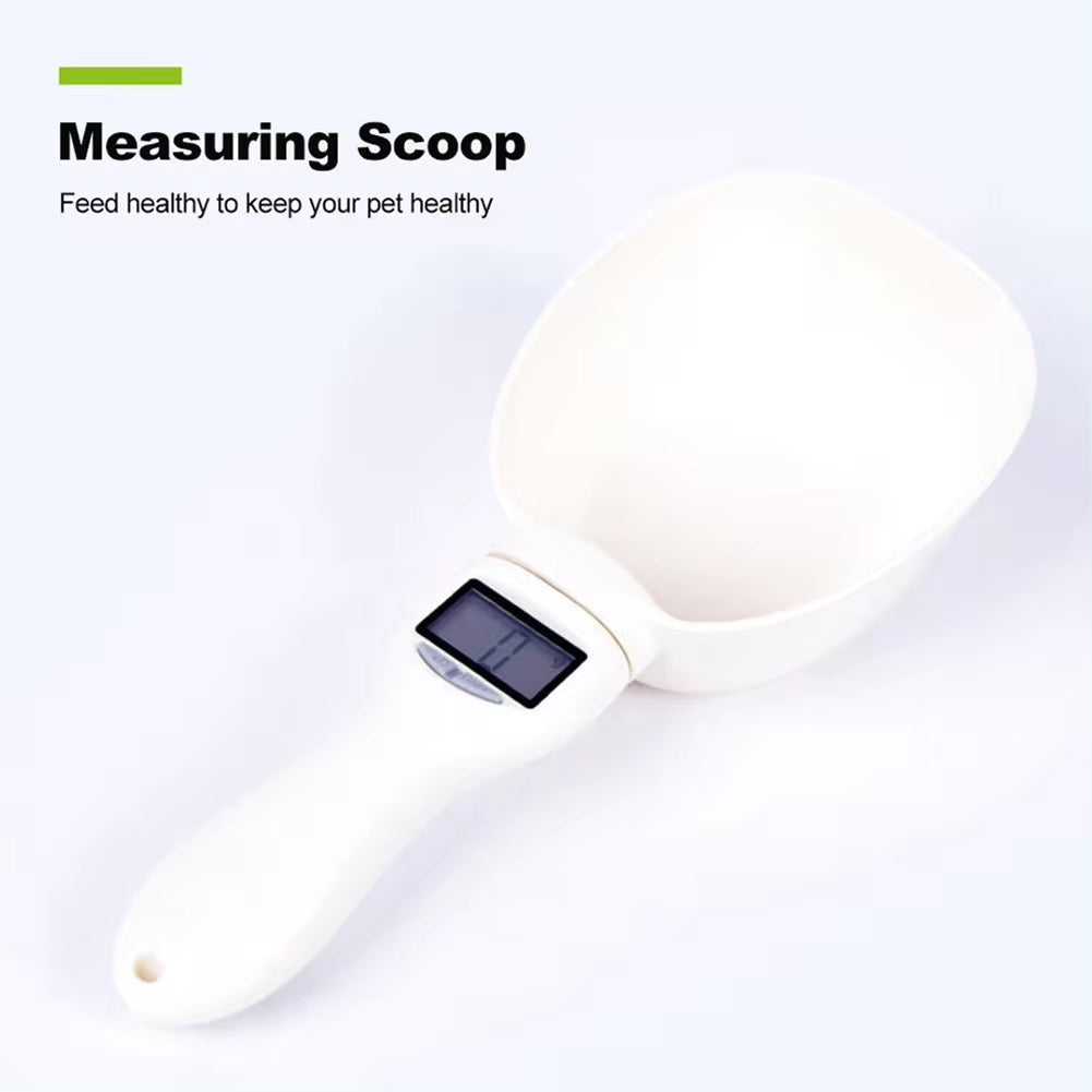 Digital Pet Food Scale with Electronic Measuring Spoon for Accurate Weight and Volume Measurement for Dogs and Cats