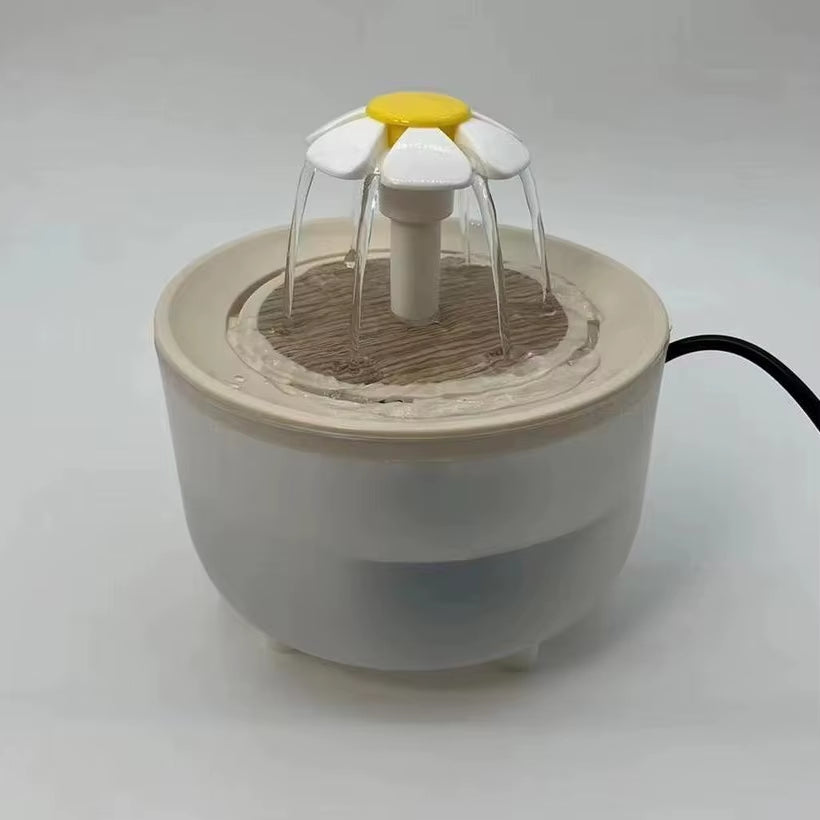 Automatic Pet Water Fountain with USB Electric Filter, 1200ml Silent Cat Drinking Bowl and Recirculating Water Dispenser