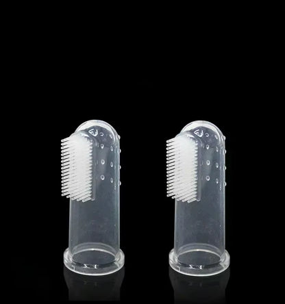 Premium Soft Pet Finger Toothbrush for Dogs - Effective Dental Care Tool for Bad Breath and Tartar Removal