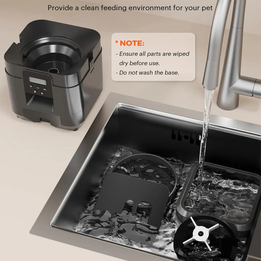 Automatic Smart Pet Feeder for Cats and Dogs with Timed Dispensing and Slow Feeding Function